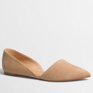 J Crew Zoe suede d'Orsay flats in Saddle sz 9.5